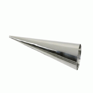 Schneider - Moule à Schillerlocken, 160 mm, Ø 40 mm, forme droite - inox 198010