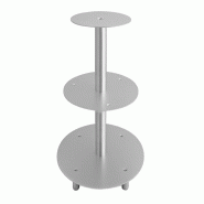 Schneider - Présentoir à gâteaux à étages, 3 niveaux, argenté - argenté aluminium 146003 Schneider - Présentoir à gâteaux à étages, 3 niveaux, argenté - argenté aluminium 146003