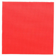 Serviette en ouate gaufré 2 plis rouge 39x39cm - par 1200