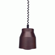 SOFRACA Lampe chauffante infrarouge suspendue, finition cuivrée noir, 250 W, 220 V - MONO - 3701188041010