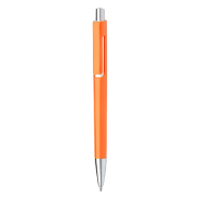 Stylo à bille en plastique coloré - Finitions chromées - Encre bleue Stylo à bille en plastique coloré - Finitions chromées - Encre bleue