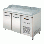 Table électrique refrigérée à froid positif- GN 1/1-pizza- 2 portes sans vitrine - REDFOX - RTP 2D