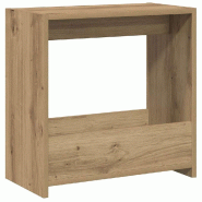 Table d'appoint chêne artisanal 50x26x50 cm bois d'ingénierie Modèle Apex Bar - 856539