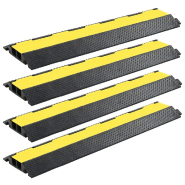 Vidaxl rampe de protection de câble 4 pcs 2 canaux caoutchouc 101,5 cm 142835 Vidaxl rampe de protection de câble 4 pcs 2 canaux caoutchouc 101,5 cm 142835
