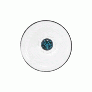 Zafferano Bilia Caleido Set De 4 Tumblers En Verre Borosilicate Soufflé À La Main, Motif Sphère Effet Ciel Étoilé Couleur Bleue, Design Élégant