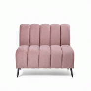 Banquette de restaurant professionnelle CHR Cocoon velours casino rose, 150cm  France Mobilier CHR - rose 3760326528547