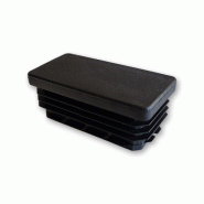 Bouchon plastique noir rectangulaire - 50 x 30_0