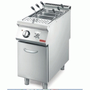 Cuiseur à pâtes électrique - 40L - 2 paniers GN 1/3 - Acier inox AISI 304 - Puissance 7.6 kW Cuiseur à pâtes électrique - 40L - 2 paniers GN 1/3 - Acier inox AISI 304 - Puissance 7.6 kW