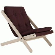 FAUTEUIL FUTON BOOGIE HÊTRE MASSIF COLORIS MARRON