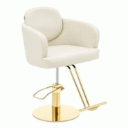 Physa - Physa Physa WINSFORD Cream & Gold Chaise de Coiffeur avec Repose-Pieds Hauteur réglable 480-630 mm Charge Max. 200 kg Crème/doré - multicol Physa - Physa Physa WINSFORD Cream & Gold Chaise de Coiffeur avec Repose-Pieds Hauteur réglable 480-630 mm Charge Max. 200 kg Crème/doré - multicol