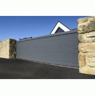 Portail Coulissant Aluminium Estelle Plein Manuel ou Électrique (Moteur Somfy ou Nice) Sur Mesure Portail Coulissant Aluminium Estelle Plein Manuel ou Électrique (Moteur Somfy ou Nice) Sur Mesure
