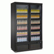 Réfrigérateur 2 portes en verre - Noir Combisteel -  7526.0105 - noir 7526.0105