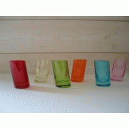 Set de 6 verres penches [m/ver-1647l]