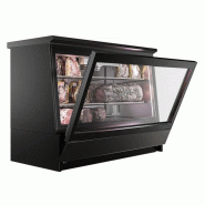 Vitrine réfrigérée à viande noire - L 1384 mm