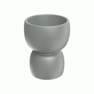 WellHome - Pot en polyéthylène rotomoulé 17/12L Ø40x48cm en coloris Gris - Duala Round - gris plastique WH17317