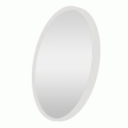 AQA Design Miroir mural en bois GENT blanc L.100 P.3,5 H.100 MP05055 - blanc Bois manufacturé MP05055