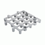 Caillebotis (Lot de 2) - 335 x 335 x 40 mm - VOGUE - gris 5050984221927