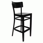 Chaise haute restaurant bois Bastia - WENGE_0