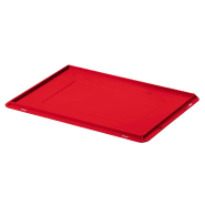 Couvercle rouge pour caisse plastique athéna l.300 x p.400 mm - 2r04300
