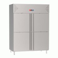 Gasfrit - Armoire réfrigérée professionnelle à 4 portes, acier inoxydable, GN 2/1, 1480 x 830 x 2100 mm, - gris inox GF051