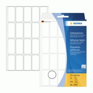 HERMA 640 étiquettes blanches multi-usage, format 19 x 40 mm (32 feuilles 11x17 / cdt) - 2400