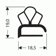 Joint pvc plat sans aimant pour meubles frigos jpf-004_0