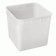 Lot de 10 bacs à glace empilables 10 Litres en plastique