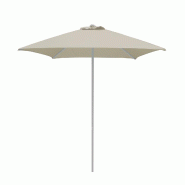 METRO PROFESSIONAL Gastro Market Push Up Umbrella, Square, Lirona, Aluminium, 2 x 2 m, Water Repellent, Humus/Platinum - marron multi-matériau 489492