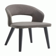 Mobiliara Lot de 2 Chaises Arthur Gris – Assise Mousse Haute Densité, Piètement Acier Époxy Paris, Design Contemporain - gris polyester A06601/01