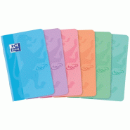 Oxford Lot de 10 Carnet Touch piqué 9x14, 96p./48 feuilles 90g/m², quadrillé 5x5, coloris assortis (6) - 3020120133577