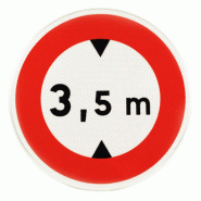 Panneau d'interdiction B12 - Hauteur limitée - Innov, ultra-résistant, Made in France Panneau d'interdiction B12 - Hauteur limitée - Innov, ultra-résistant, Made in France