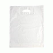 Starpak Sacs avec poignées en LDPE 44 cm x 36 cm x 9 cm blanc (400 unités) PAPSTAR - blanc plastique 88895