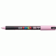 Uni-ball Marqueur peinture Posca 1MR, pointe calibrée 0,7 mm, rose clair - 4902778249444