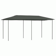 VidaXL Belvédère 2,98x5,3x2,59 m Anthracite 160 g/m² Modèle Atlas Advance - noir 313622
