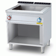 Bain-marie électrique triphasé sur compartiment ouvert. Baignoire GN 2/1. Dimensions 80x70,5 h 90 cm. Modèle BM-78ET - 1856