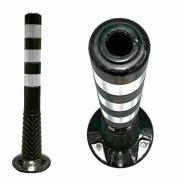 Balise flexible circulaire de jalonnement (Noir)