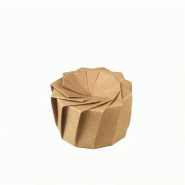 Boîte Iris M 370ml Ø12x7cm kraft laminé BOPP - par 160