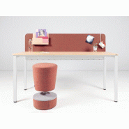 Bureau droit professionnel Op-Lite 2-K - plateau bois mélaminé et structure en acier - dimensions variées Bureau droit professionnel Op-Lite 2-K - plateau bois mélaminé et structure en acier - dimensions variées