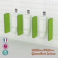 Cloison urinoir adulte, modèle suspendu, hauteur 1000mm cloison de toilette pour écran d'urinoir, séparateur d'urinoir pour écran de séparation de to