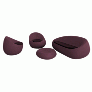 Ensemble salon de jardin STONE - grenat