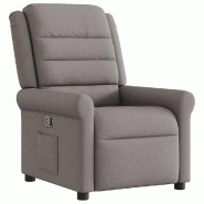 Fauteuil inclinable Taupe Tissu Modèle Oermoniax - 4015643