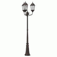 Helloshop26 - Lumière de jardin vintage 61 x 53 x 235 cm apporte élégance et sécurité chemins extérieurs en aluminium bronze 02_0058410 - alumin