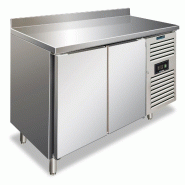 KLIMAITALIA La Masticceria inox réfrigéré, table tropicalisée 2 portes, température dégivrage automatique +2°C/+8°C mesure LxS/H 151x80x96 cm
