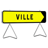 Panneaux Taliasign KD à flêche amovible 1600x300 mm classe 1 Indications Temporaires - PNTLGLV1KDA-TL03/P_0