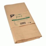 Papstar 2 sacs poubelle en papier "pure" 240 l 115 cm x 80 cm x 30 cm marron , 2 couches - 48194000