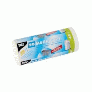 Papstar Sacs poubelle, 60 L, 81 cm x 63 cm, BLANC, 50 pièces - 12061 Papstar Sacs poubelle, 60 L, 81 cm x 63 cm, BLANC, 50 pièces - 12061