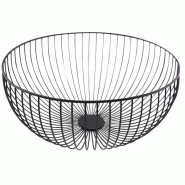 POINT VIRGULE Corbeille à fruits 35 cm Noire - Wire - 035-1198427