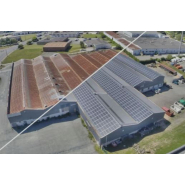 Rénovation de toiture avec exploitation photovoltaïque