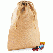 Sac réutilisable à cordelette en jute - Réf: W415 - Westford Mill - fibre résistante et écologique - Taille XXS - Couleur Natural Sac réutilisable à cordelette en jute - Réf: W415 - Westford Mill - fibre résistante et écologique - Taille XXS - Couleur Natural