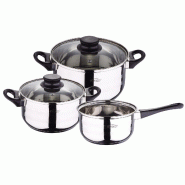 San Ignacio - Ensemble de batterie de cuisine 5 pièces Toledo en acier inoxydable compatible induction - multi-matériau Q1875